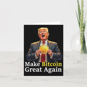 Tarjeta Volver a hacer grande el bitcoin Trump Bitcoin Cry