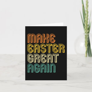 Tarjeta Volver a hacer grande la Pascua Trump premier retr