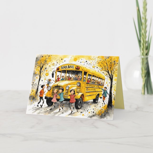 Tarjeta Volver a la escuela (Anverso)