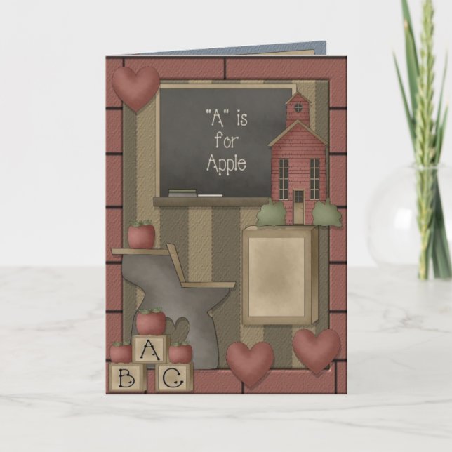 Tarjeta Volver a la escuela (Anverso)