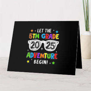 Tarjeta Volver A La Escuela 2025 Que La Aventura De 5º Gra