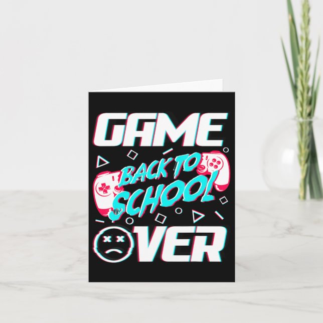 Tarjeta Volver A La Escuela De Primer Día De Enseñanza (Anverso)