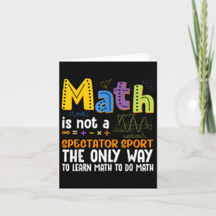 Tarjeta Volver A La Matemática Escolar No Es Una Matemátic