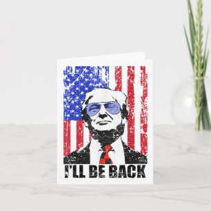 Tarjeta Volveré a la curiosa cita de Trump 2024 4 de julio