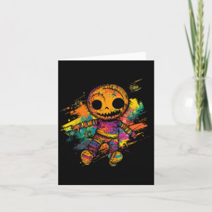 Tarjeta Voodoo Doll Creepy Cute Halloween