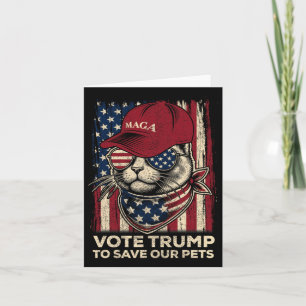Tarjeta Vota A Trump Para Salvar A Nuestros Mascotas Gif,