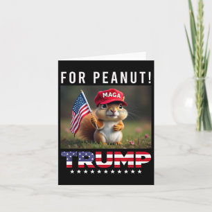 Tarjeta Vota A Trump Por El Peanut La ardilla Trump 2024