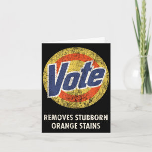 Tarjeta Vota anti-Trump detergente para ropa divertido vin