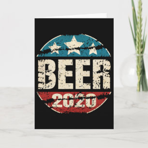 Tarjeta Vota Cerveza Divertido Alcohol Anti Trump Biden Vo