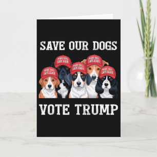 Tarjeta Vota Trump Salva a Nuestros Perros 2025 Amante de
