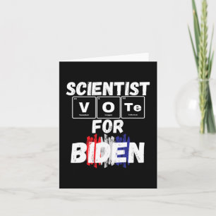 Tarjeta Votación Científica Por Biden