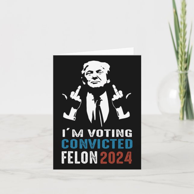 Tarjeta Votación Convicto Felon 2024 (Anverso)