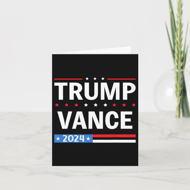 Tarjeta Votación De Bandera 47 Trump Vance 2024 Vp Vicepre (Anverso)