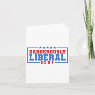Tarjeta Votación débilmente liberal peligrosa 