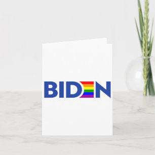 Tarjeta Votación Joe Biden Presidente Lgbt Lgbtq Lesbian P