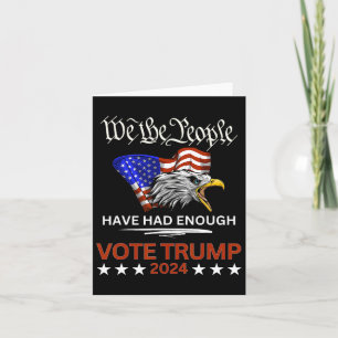 Tarjeta Votación republicana Trump 2024 Nosotros, el puebl