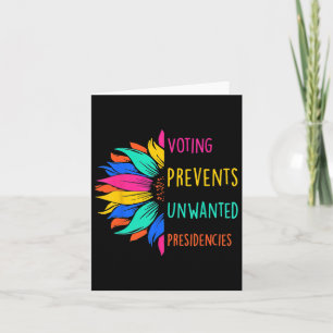 Tarjeta Votando Evita Presidencias No Deseadas Girasol
