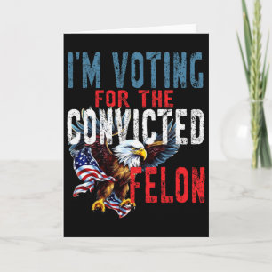 Tarjeta Votando por Veredicto de Felón Condenado Elección 