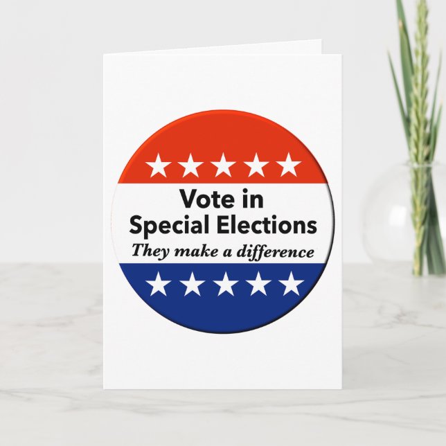 Tarjeta Votar elecciones especiales (Anverso)