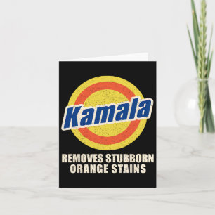 Tarjeta Votar para eliminar al Naranja testarudo Stains Ha