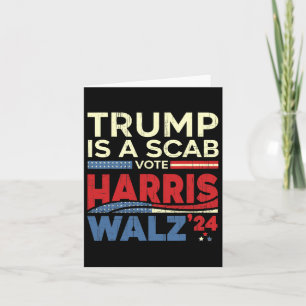 Tarjeta Votar Por Harris 2024 Trump Es Un Escabroso Voto H