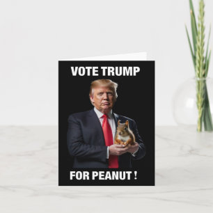 Tarjeta Votar por Trump por la ardilla 3