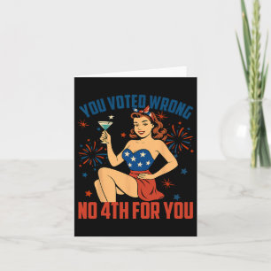 Tarjeta Votaste Mal No Cuarto Por Ti Contra Trump Cuarto D