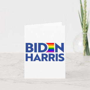 Tarjeta Vote Biden Harris Presidente Lgbt Lgbtq Bandera de