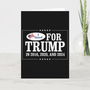 Tarjeta Voté por Trump en 2016