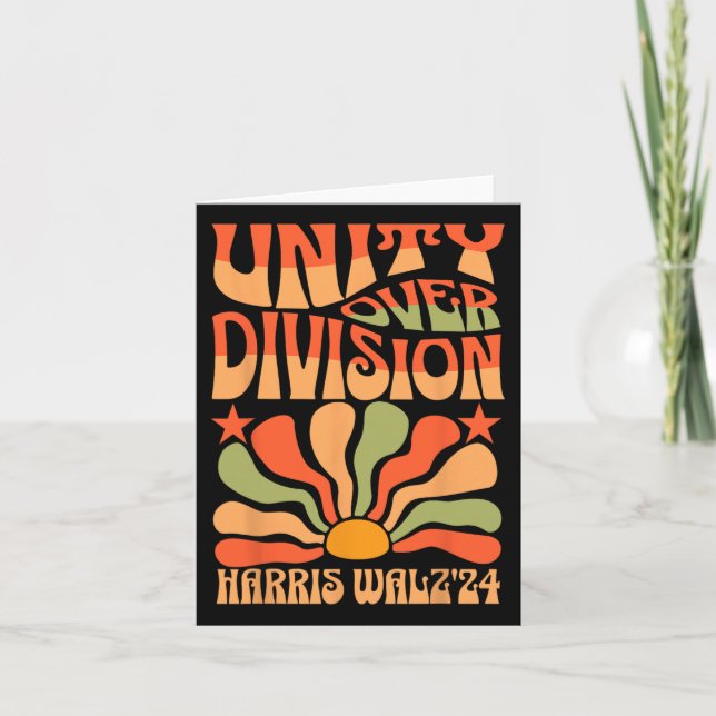 Tarjeta Voto de Unity Over Division Harris 2024 Wheimer 20 (Anverso)
