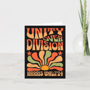 Tarjeta Voto de Unity Over Division Harris 2024 Wheimer 20