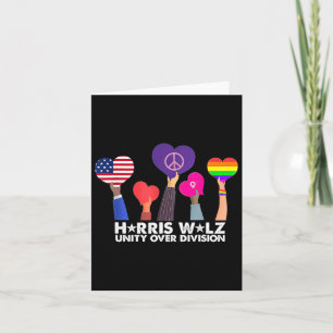 Tarjeta Voto de Unity Over Division Harris 2024 Wheimer 20