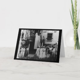 Tarjeta Votos a favor de las mujeres Bandera de Alicia Pau