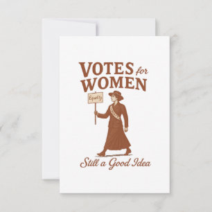 Tarjeta Votos para mujeres, arte de sufragette ventilado