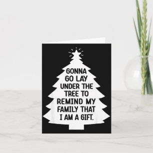 Tarjeta Voy a acostarme debajo del árbol para recordarle a