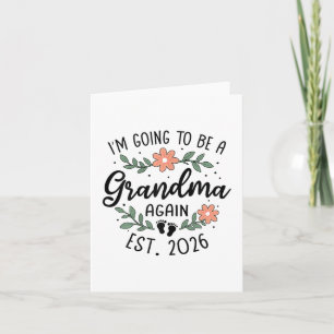 Tarjeta Voy A Ser Abuela De Nuevo 2026 Abuela Anno