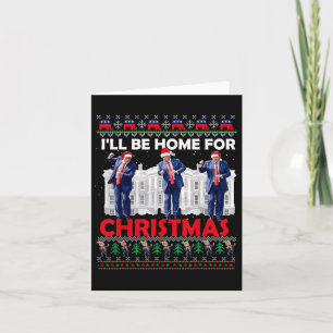 Tarjeta Voy A Ser Casa De Los Navidades Santa Funny Trump