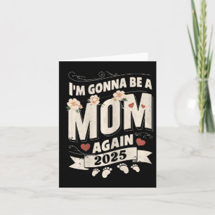 Tarjeta Voy a ser mamá de nuevo 2025 Día de la Madre Vinta