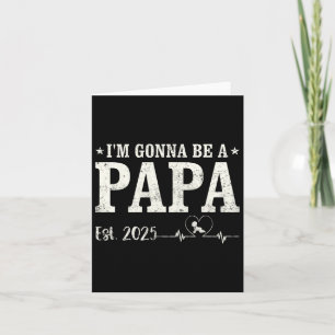 Tarjeta Voy a ser un padre este 2025 Día de los Padres