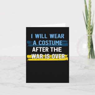 Tarjeta Voy A Usar Un Vestido Después De Que La Guerra Se 