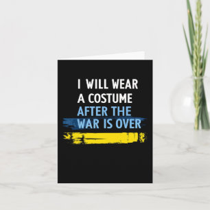 Tarjeta Voy A Usar Un Vestido Después De Que La Guerra Se