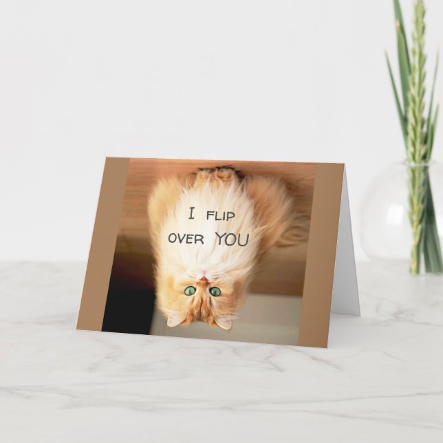 TARJETA *VOY SOBRE TI* EL CUMPLEAÑOS MUESTRAS CUÁNTO HAGO. (Anverso)