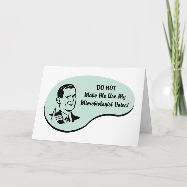 Tarjeta Voz del microbiólogo (Anverso)