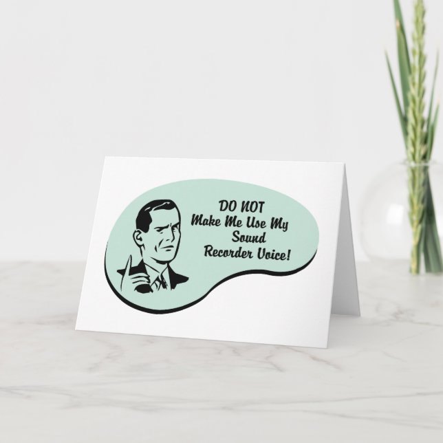 Tarjeta Voz del registrador sano (Anverso)