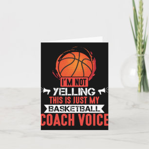Tarjeta Voz Entrenador de Baloncesto
