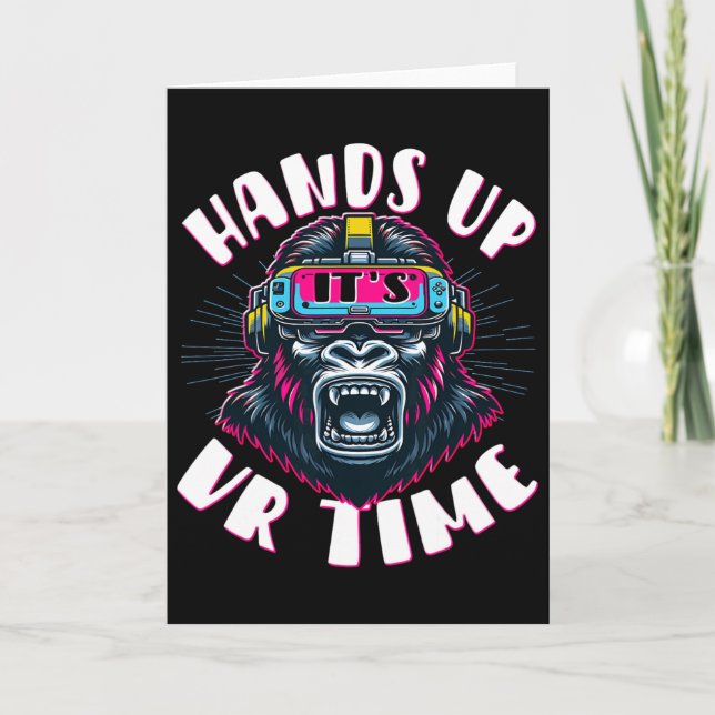 Tarjeta Vr Gamer Vr Player Virtual Reality Vr Game Video G (Anverso)