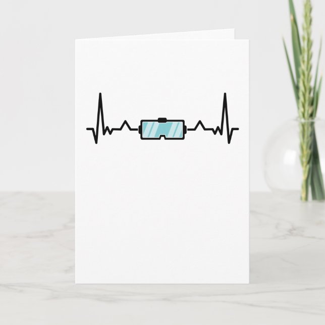 Tarjeta VR Gift Virtual Reality Gamer Heartbeat (Anverso)