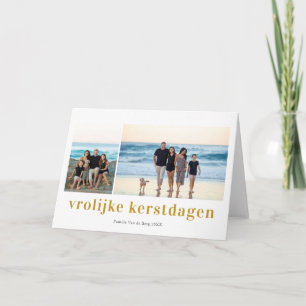 Tarjeta Vrolijk Kerstfeest 3 Fotocollage Kerstkaart