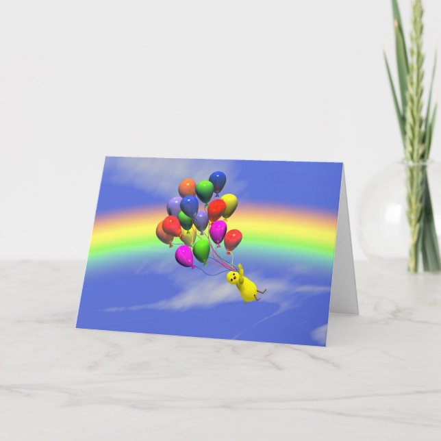 Tarjeta Vuelo de cumpleaños (Anverso)