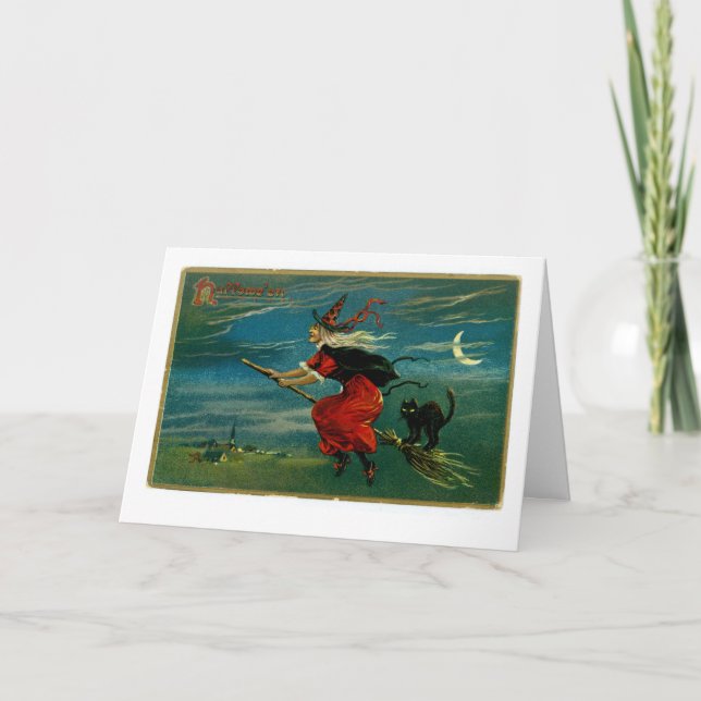 Tarjeta Vuelo de Halloween (Anverso)